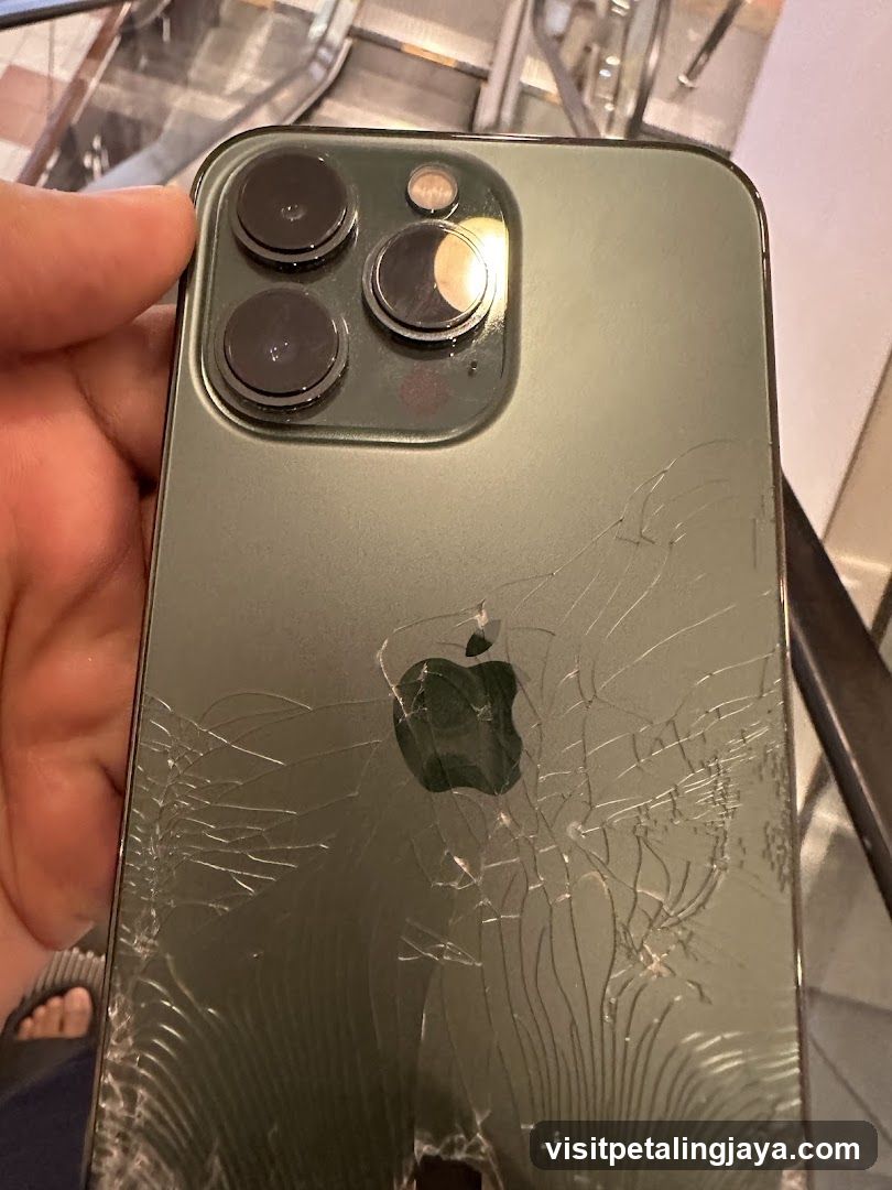 Cracked iPhone Back
