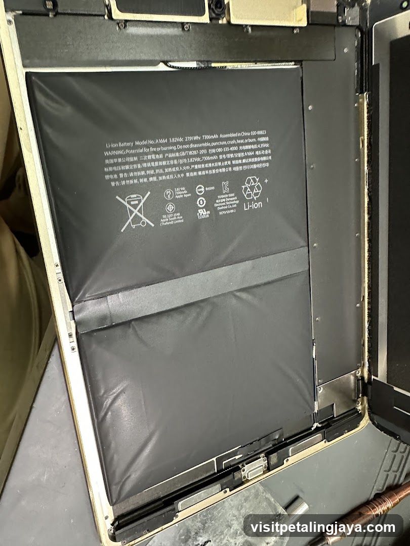 Disassembled Laptop Battery