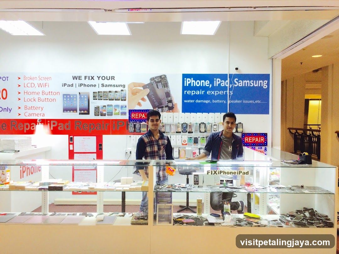 Mobile Repair Shop Interior