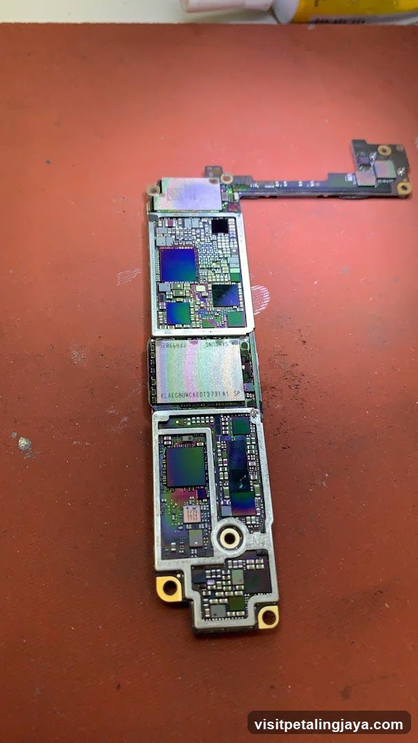 Disassembled iPhone Motherboard