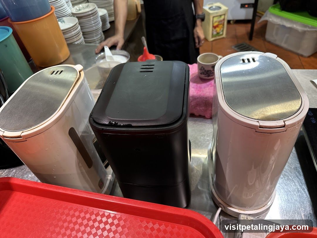 Kitchen Counter with Trash Bins