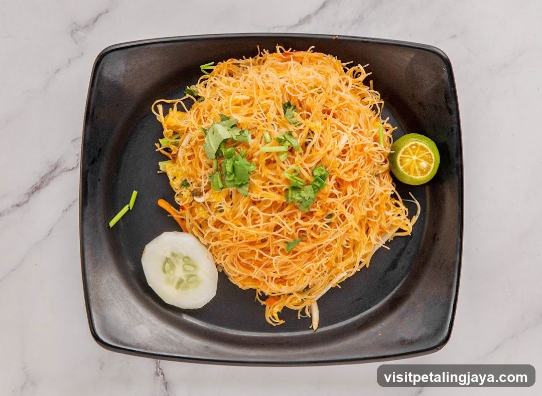 Noodle Dish with Garnish