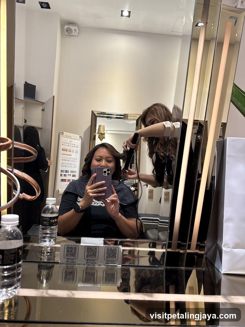 Hair Salon Interior Reflection