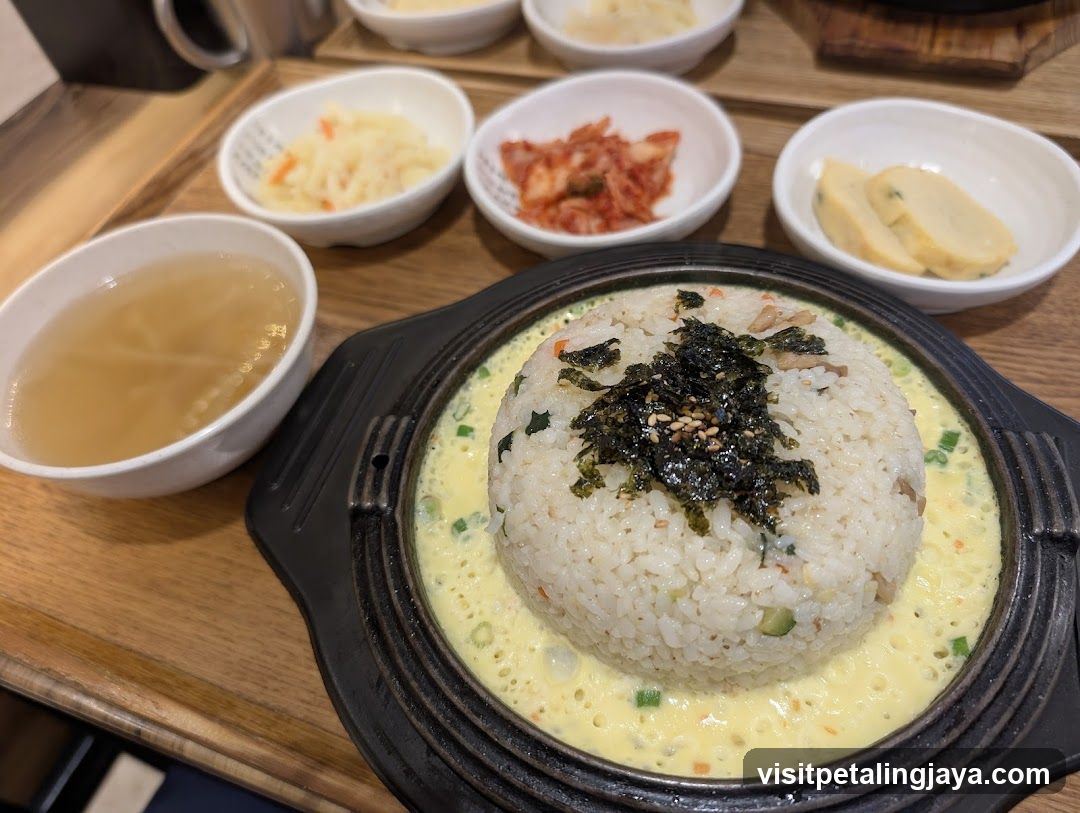 Korean Rice Bowl with Side Dishes