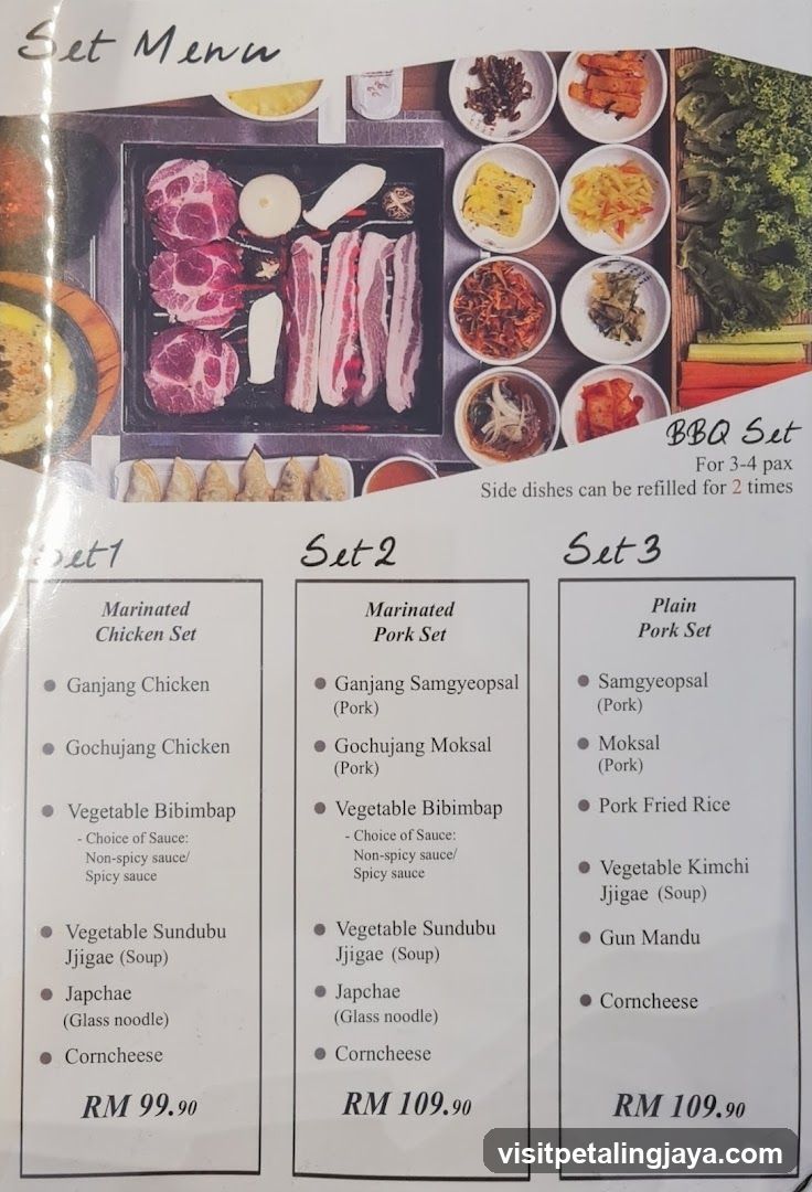 BBQ Set Menu