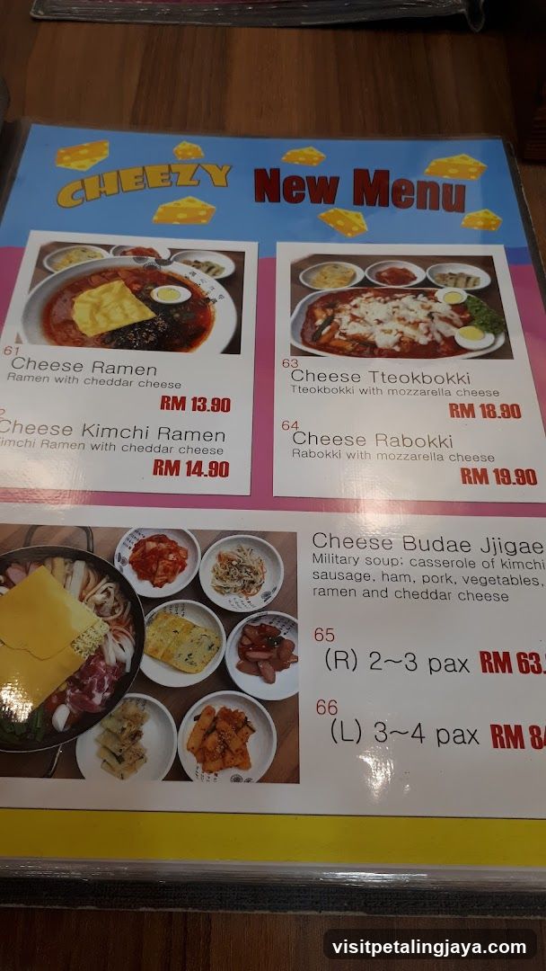 Cheezy New Menu