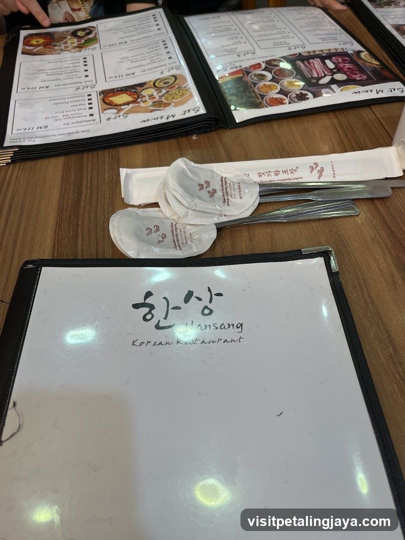 Korean Restaurant Table Setting