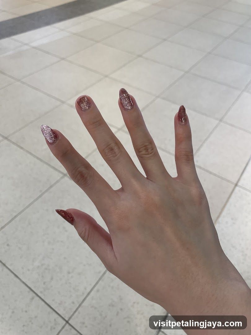 Glitter Nail Art Display