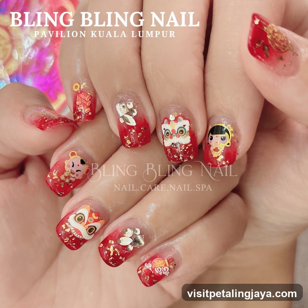 Bling Bling Nail - Chinese New Year Design