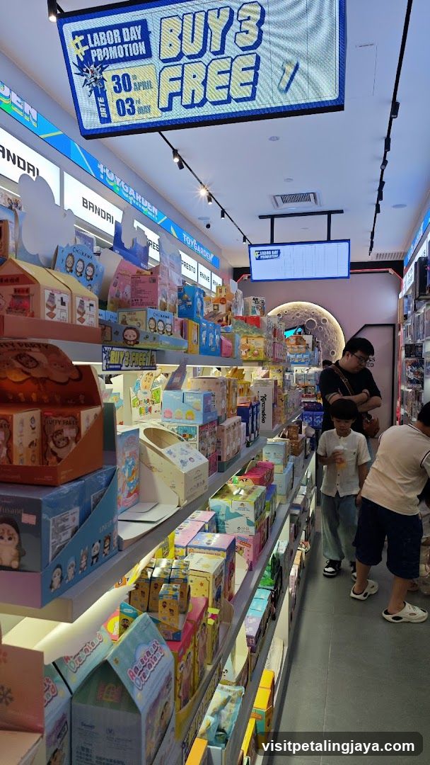 Toy Store Interior with Promotion Sign