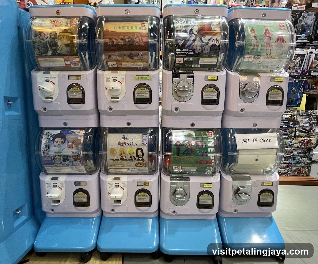 Gashapon Machines Display