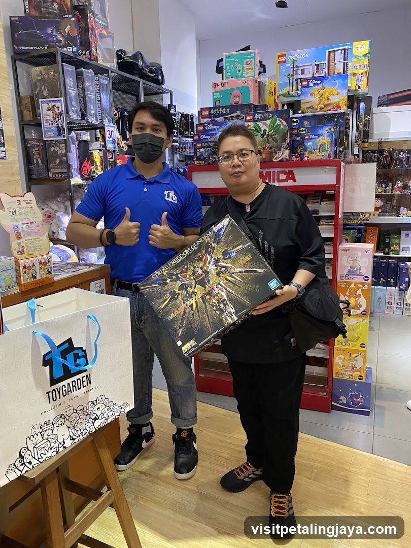 Toy Store Interior with Staff and Product Display