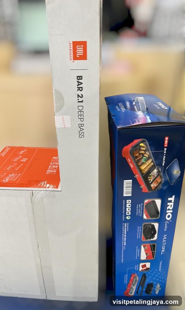 Product Boxes on Shelf
