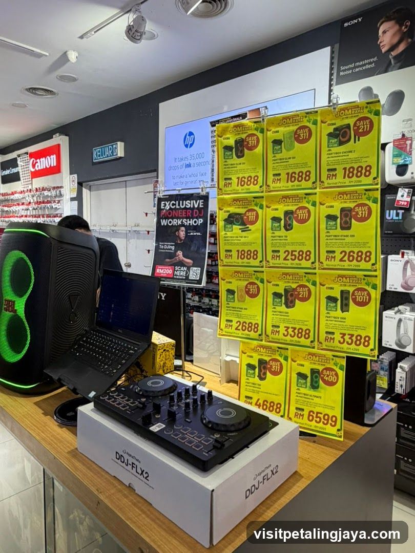 Electronics Store Interior Display