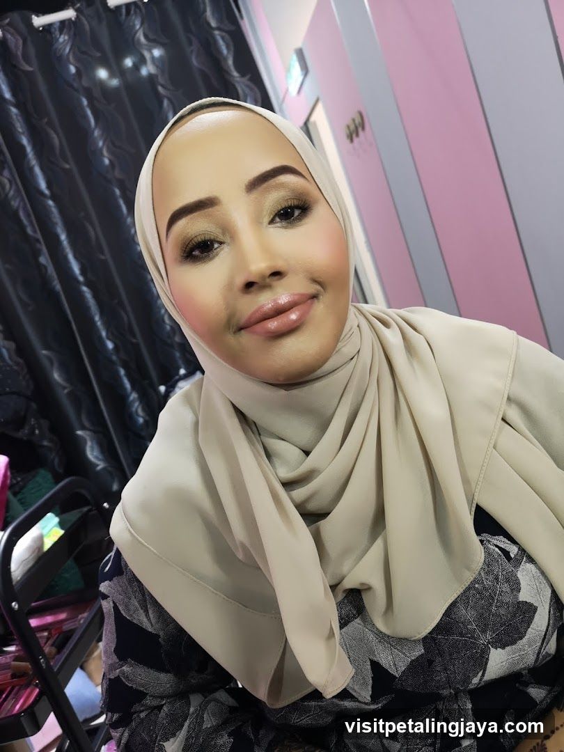 Woman in Hijab with Makeup