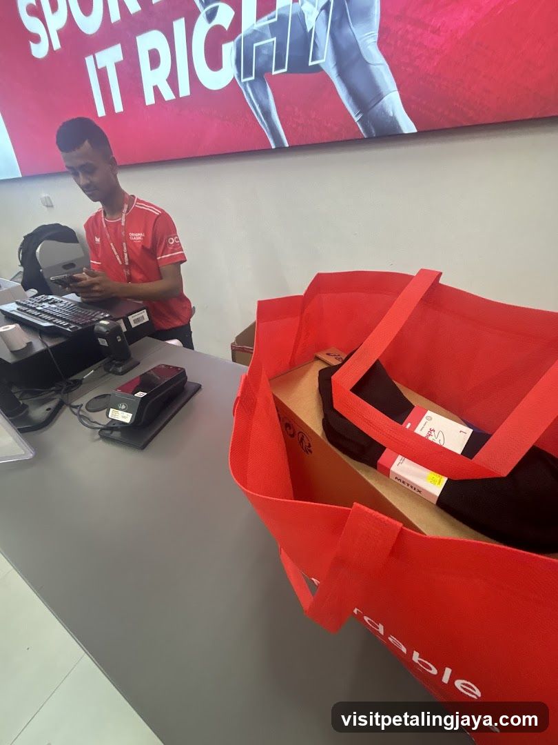 Store Interior with Staff and Shopping Bag