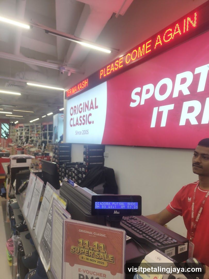 Store Interior with Signage and Staff