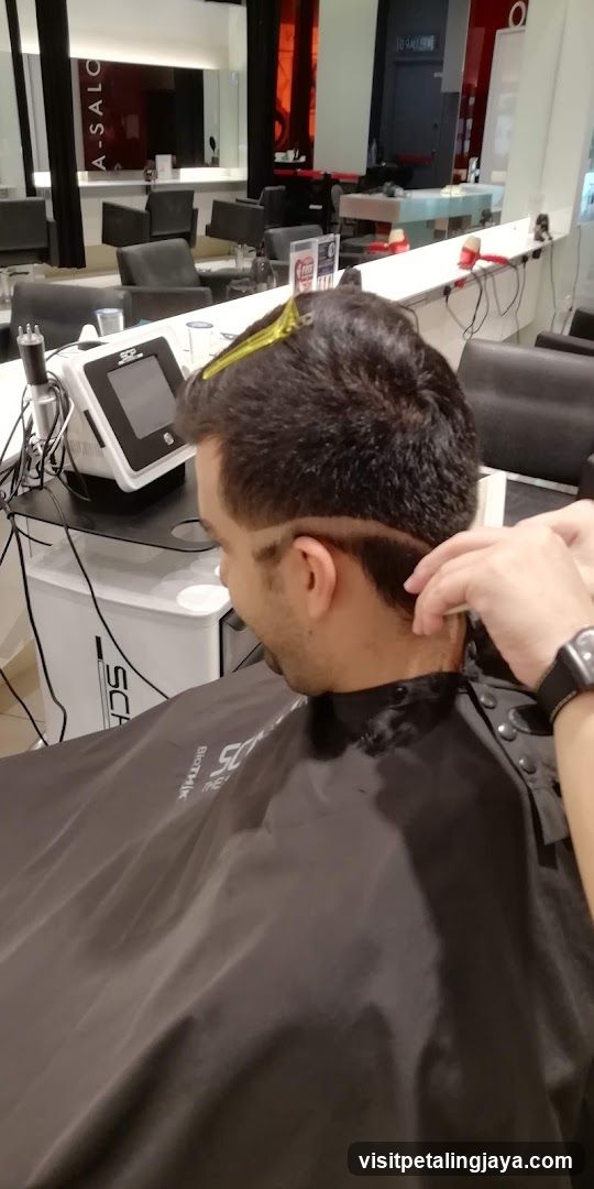 Haircut in Progress