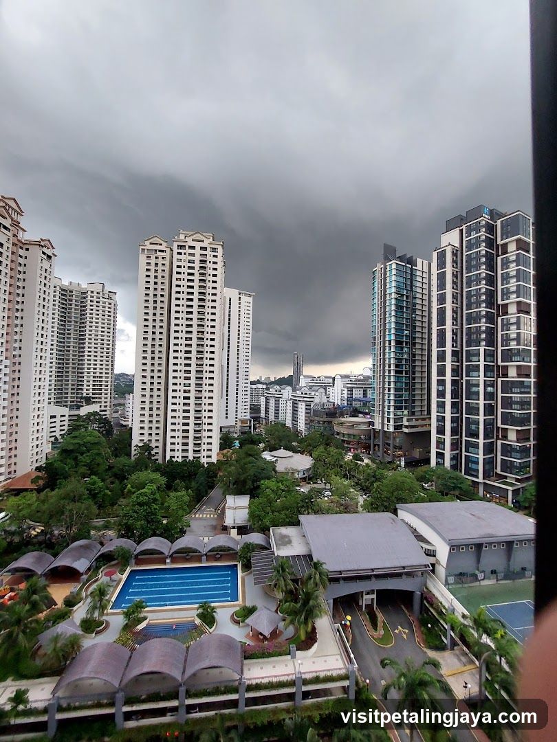 Urban Skyline with Cloudy Weather
