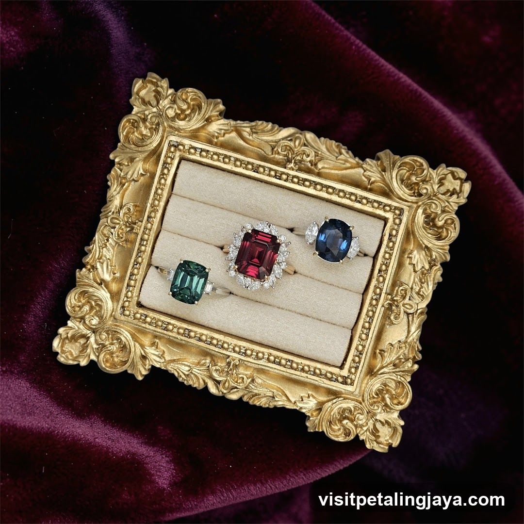 Jewelry Display in Ornate Frame