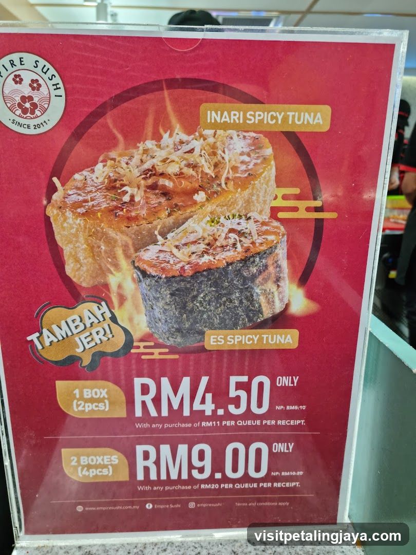 Empire Sushi Spicy Tuna Ad