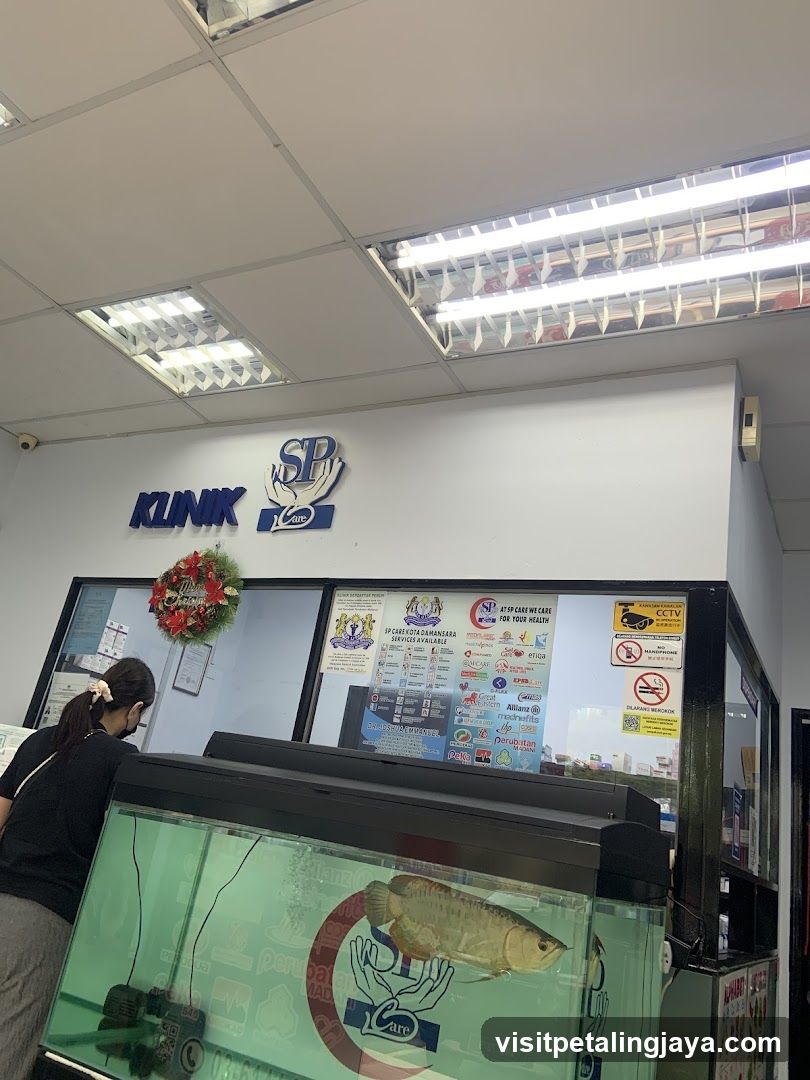 Klinik SP Interior with Fish Tank