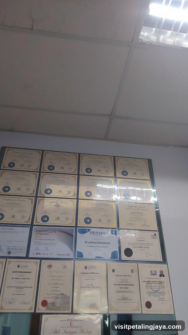 Wall of Certificates and Diplomas