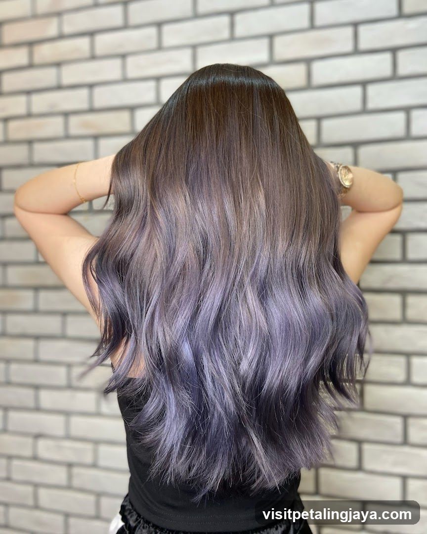 Purple Hair Styling