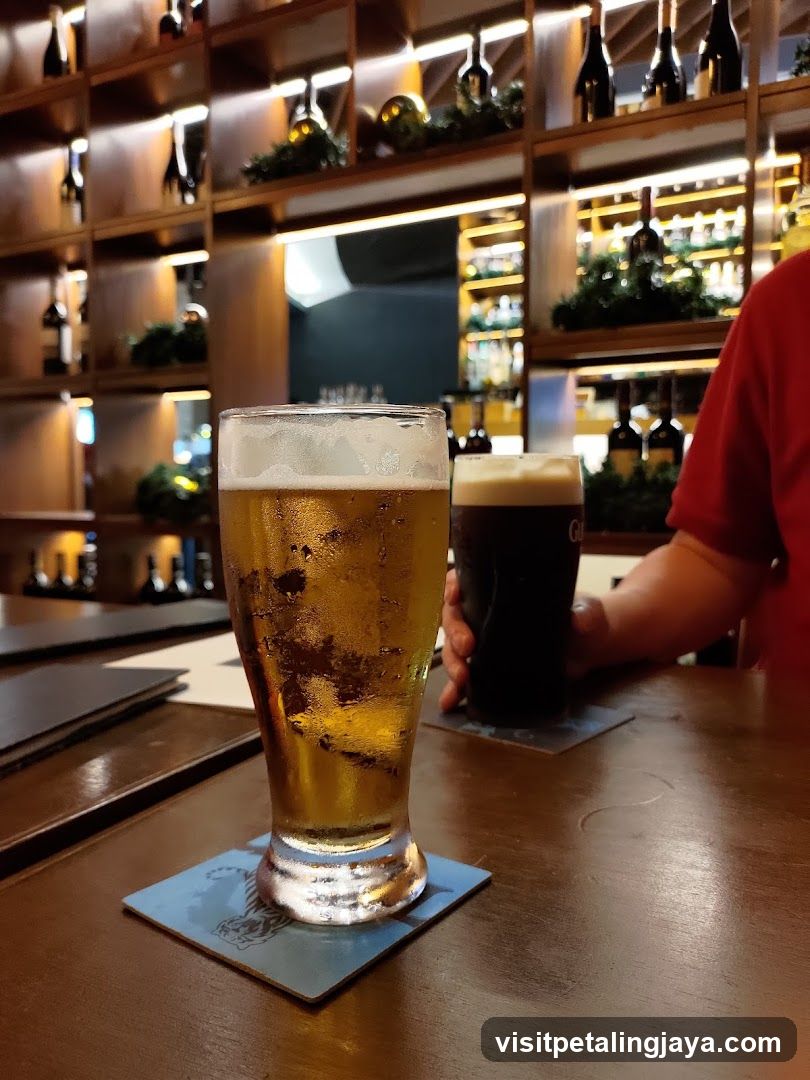 Beer at the bar