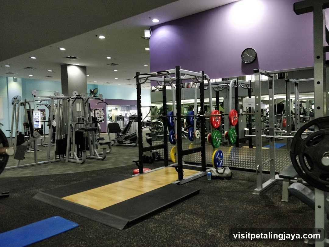Gym Interior with Equipment