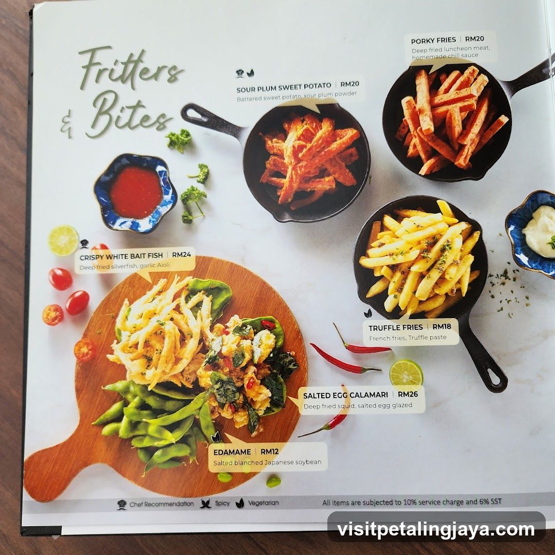 Fritters & Bites Menu Page