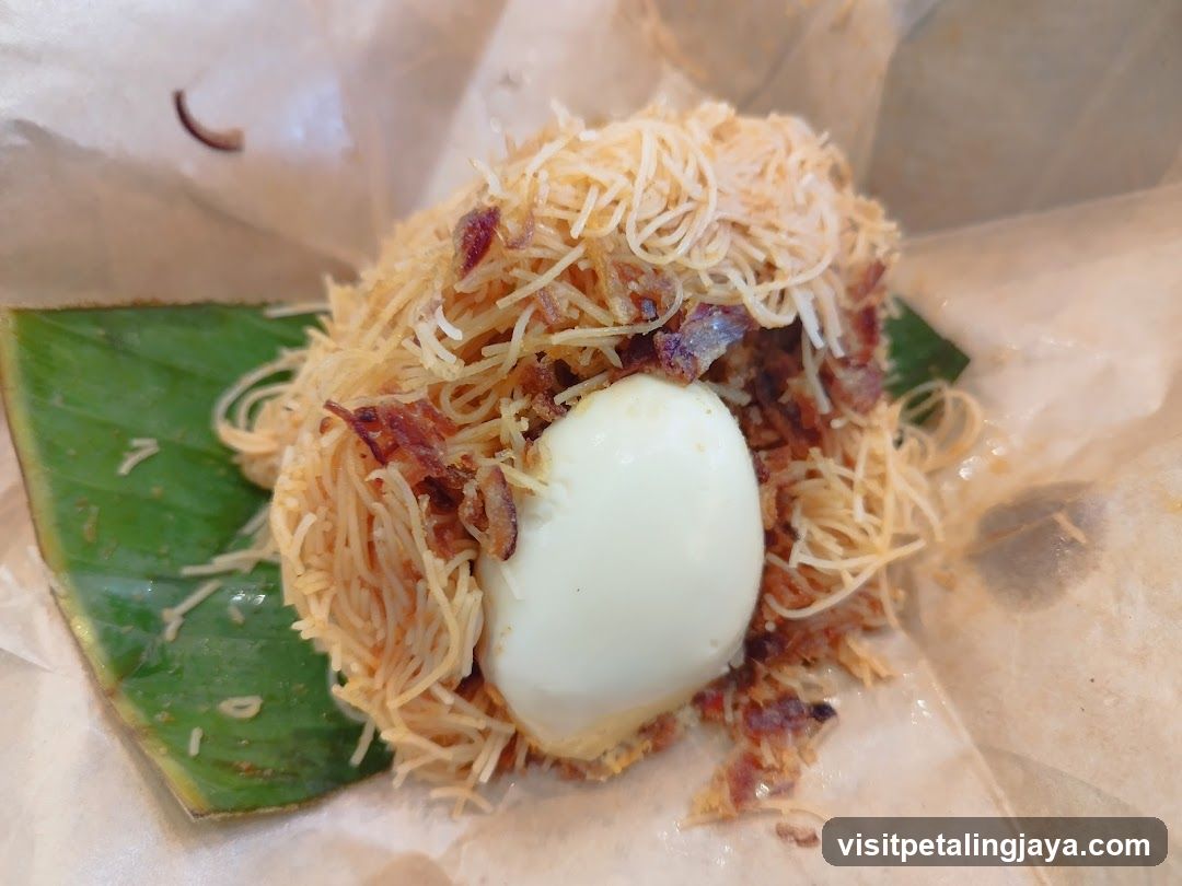 Nasi Lemak with Hard-Boiled Egg