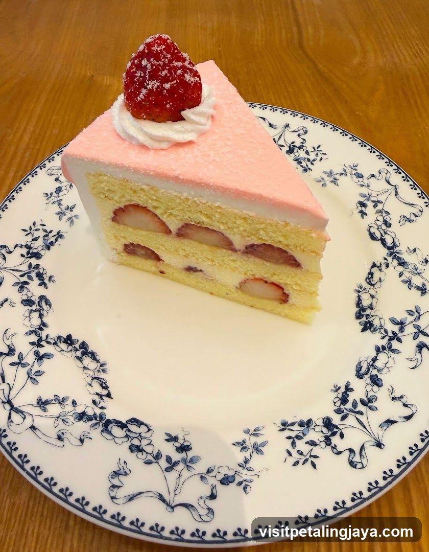 Strawberry Layer Cake Slice