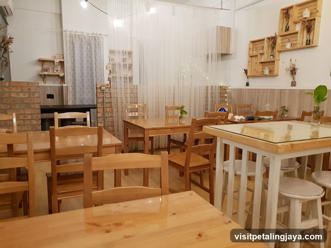 Cozy Wooden Cafe Interior