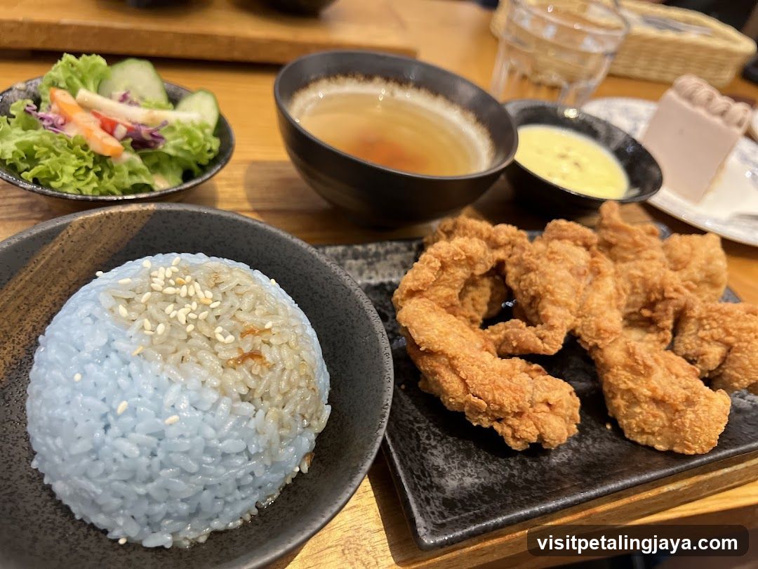 Fried Chicken and Rice Meal