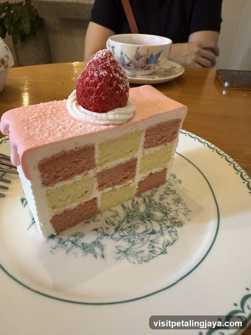 Strawberry Cake Slice