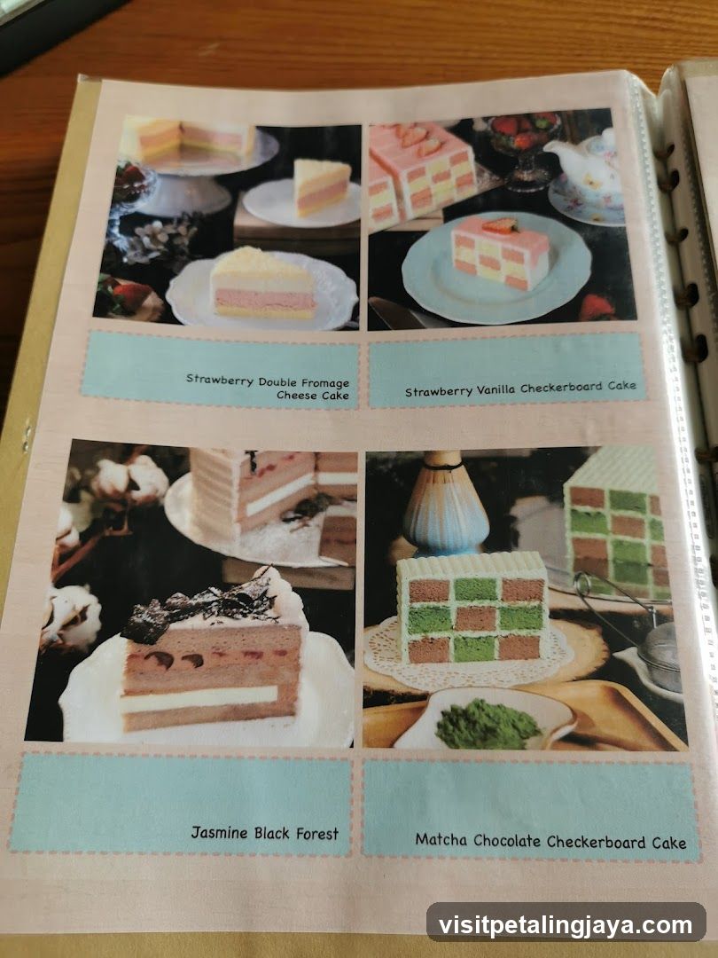 Cake Menu Page
