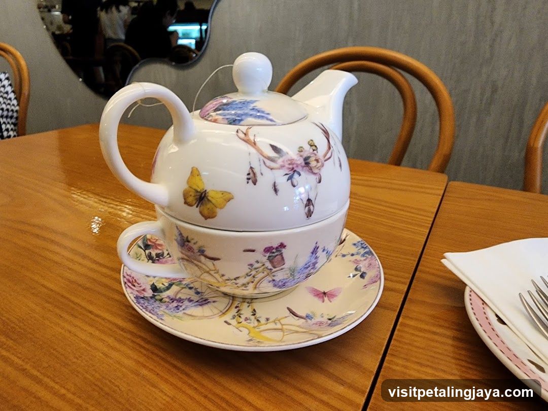 Tea Set on Wooden Table