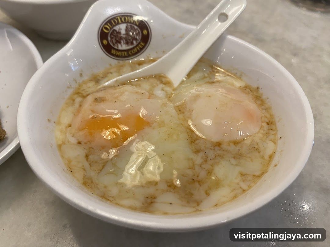Bowl of Fried Eggs with Sauce