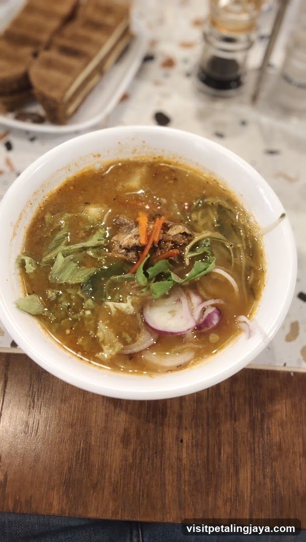 Bowl of Soup with Garnish