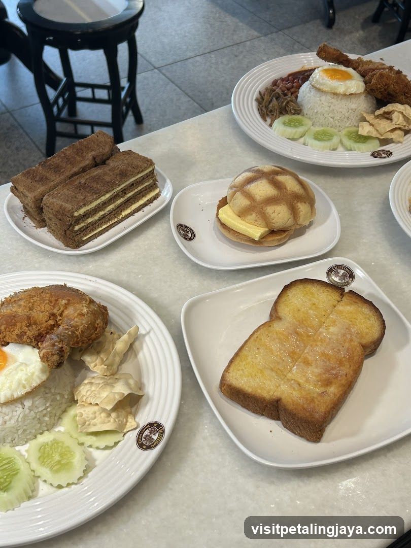 Breakfast Spread at a Cafe