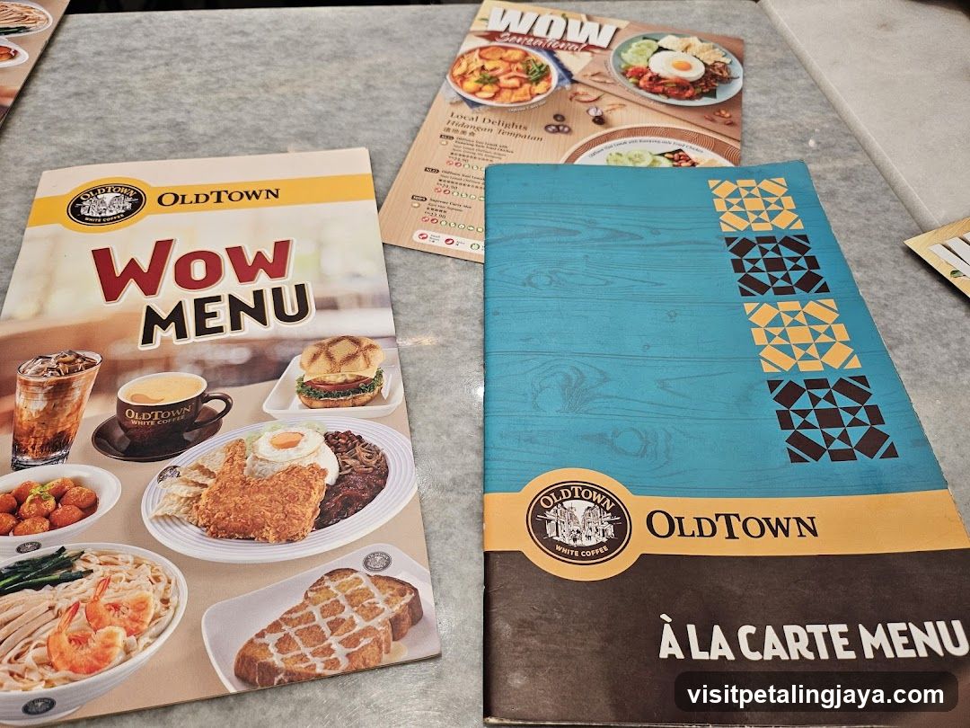 OldTown Wow Menu and À La Carte Menu