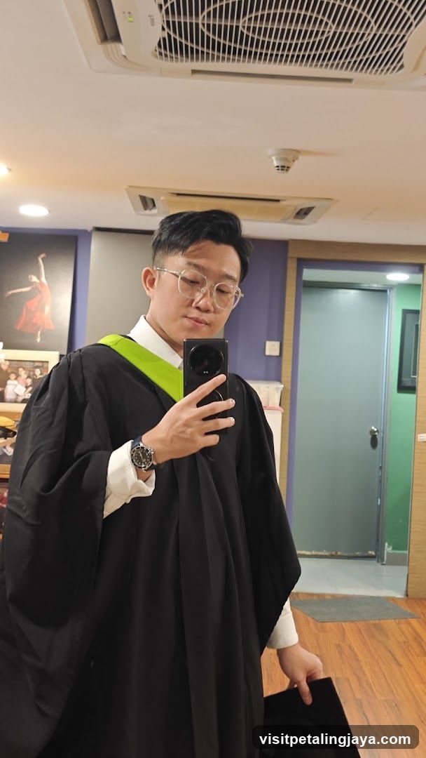 Graduation Photo in Gown