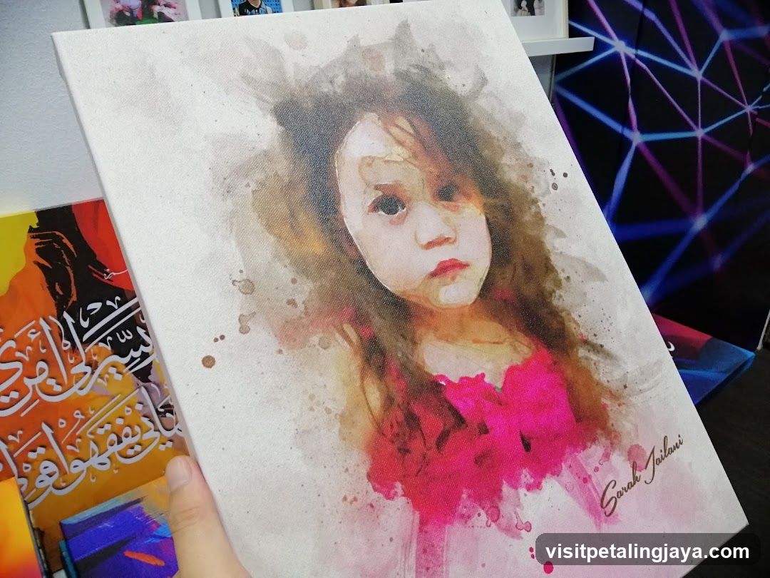 Watercolor Portrait of a Girl