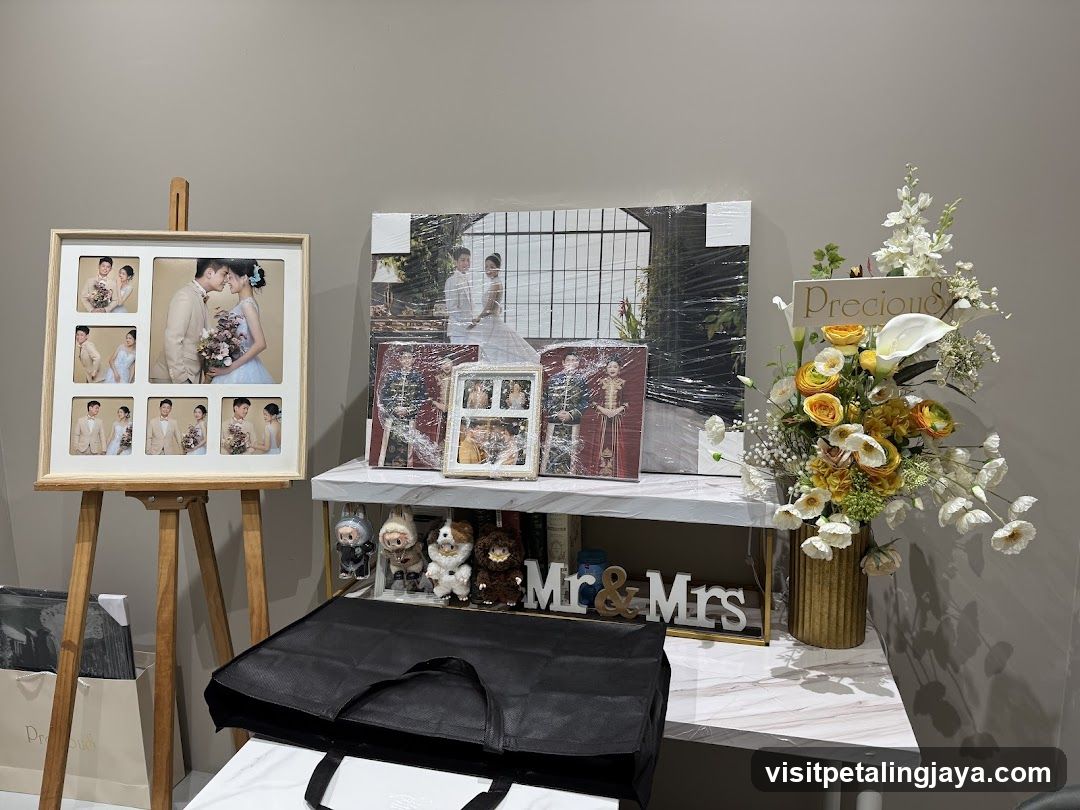 Wedding Photo Display and Decor
