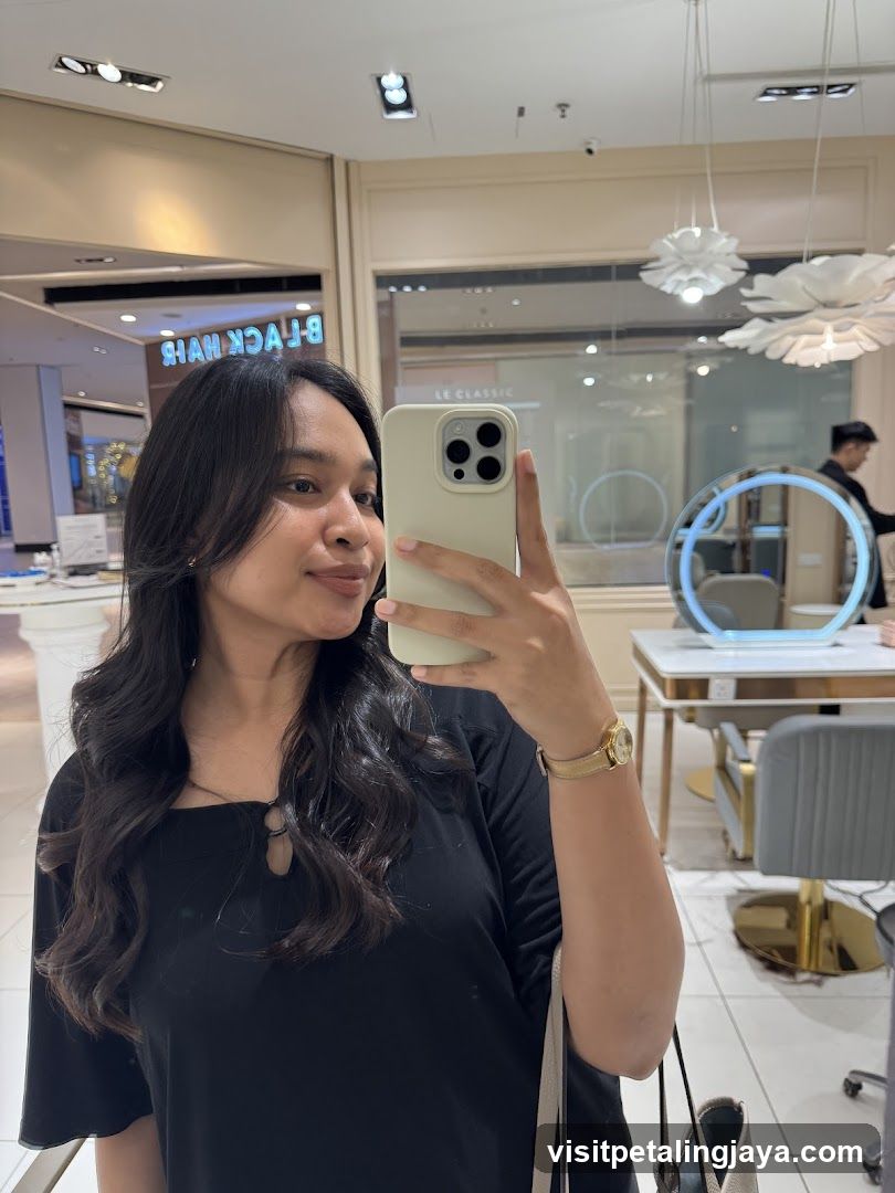 Selfie in a retail store