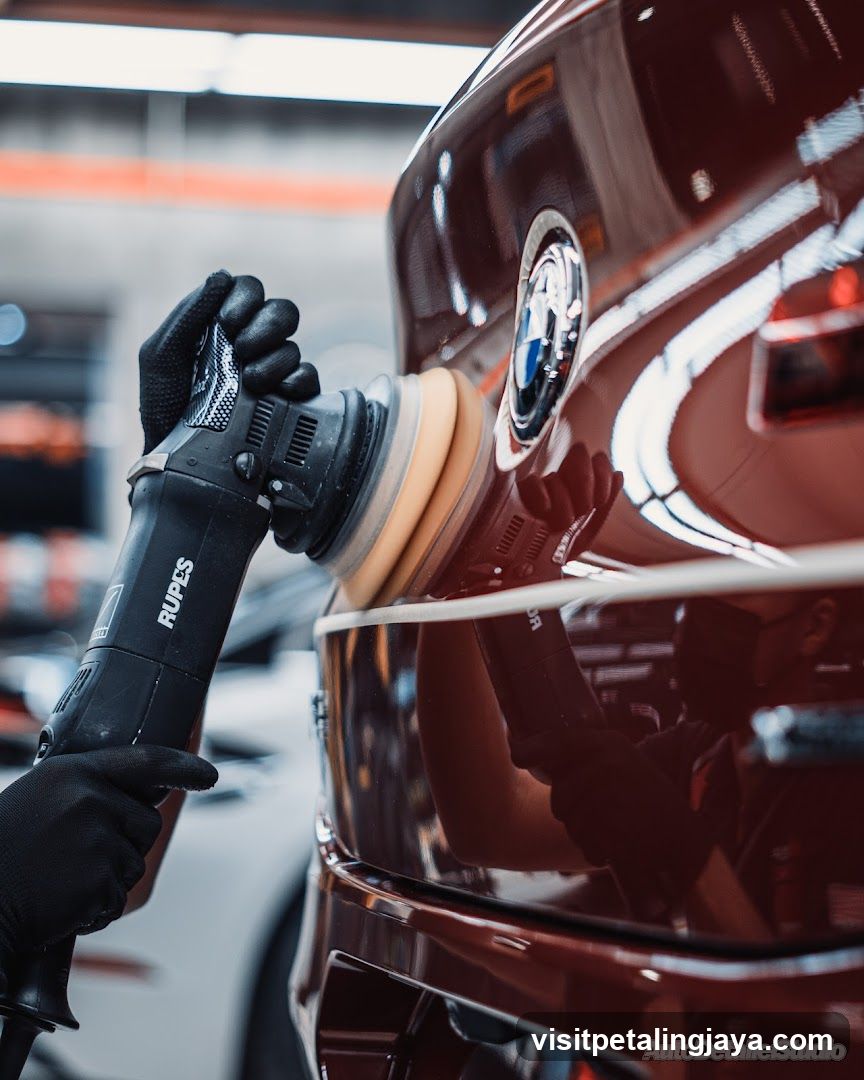 Car Polishing with RUPES Polisher