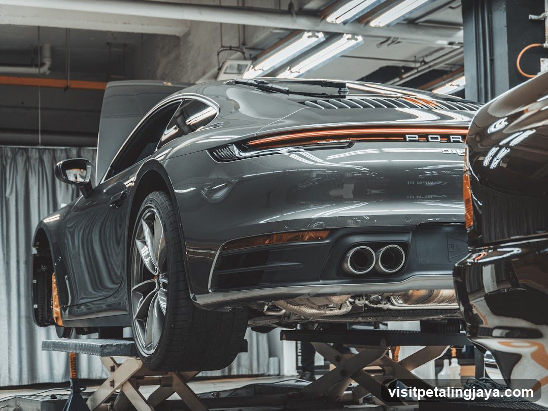 Porsche on Lift
