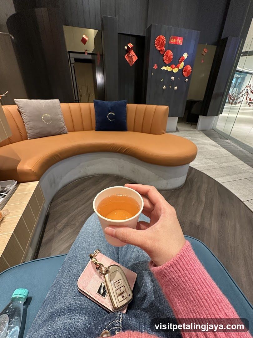 Interior Lounge with Tea and Car Keys
