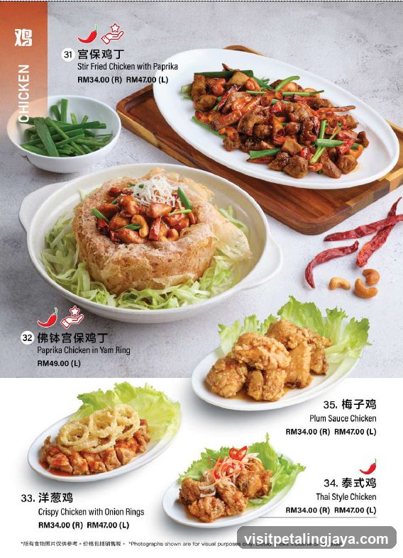 Chicken Menu Page